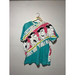 Vintage Fred Flintstone 1993 All Over Print T-shirt